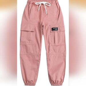 Pink Cargo Joggers for Women